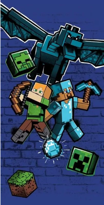 Osuška kvalitná MINECRAFT bavlna