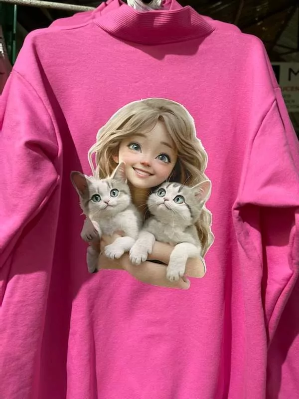 RUŽOVÉ šaty MAČIČKY , točivé zn. MAKSIO, č.98,104 tmavo ružové