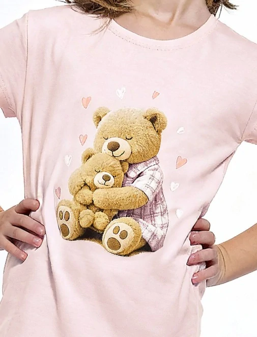 Nočná košeľa HUG ME, CORNETTE ružová, dievčenská č. 158/164