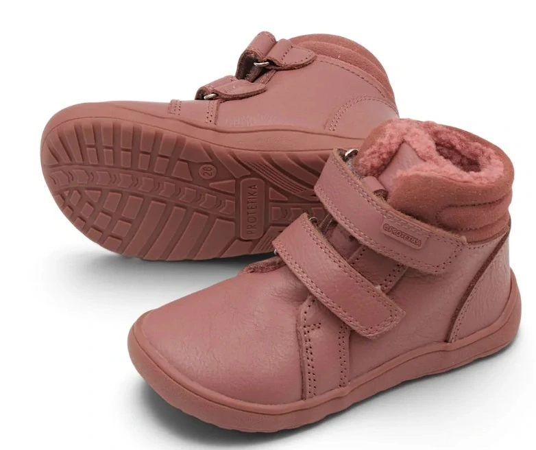 PROTETIKA BAREFOOT GINA OLD PINK dievčenské zimné čižmy č.19,21,22,23,24,25,26,27,28