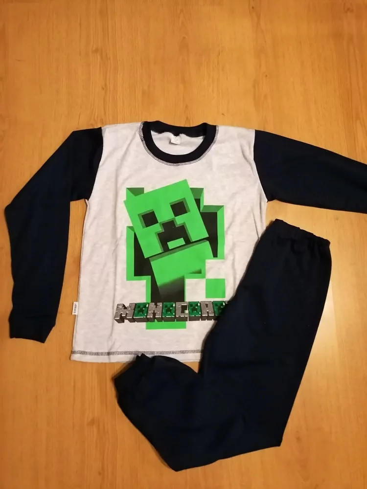 Pyžamo minecraft, slovenské č,116,122,128,134,140,146,152