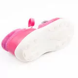 RAK Topánočky VILMA-DOMINIKA, ortopedické kožené capačky, ružové s pásikom