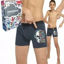 TRENKY BOXERKY CORNETTE, spodné prádlo chlapčenské SLÚCHADLÁ č.134/140,146/152,158/164
