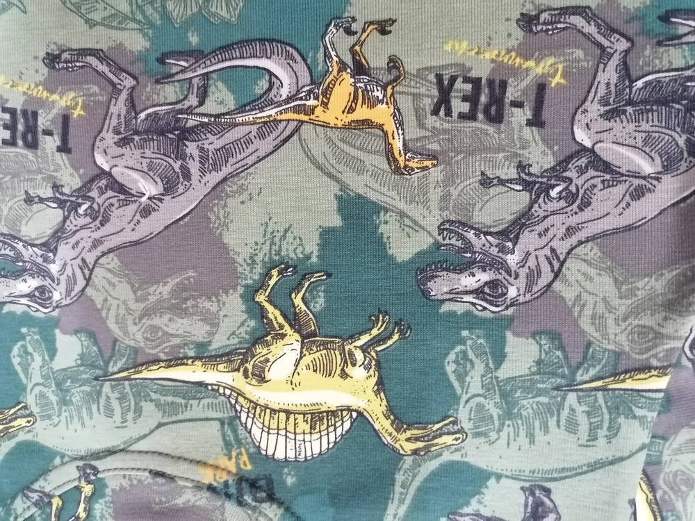 Tričko HAPPY- DINOSAURI 3, bavlnené ,slovenské HAPPY č.92až140 OLIVOVÉ