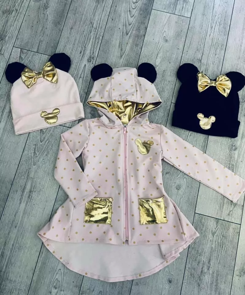  mikina MACKO kabátik FANTASTIC KIDS, bavlnený predĺžený RUŽOVÝ č.116/122