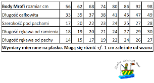 Body dlhý rukáv LÍŠKA , MROFI, č.80,86