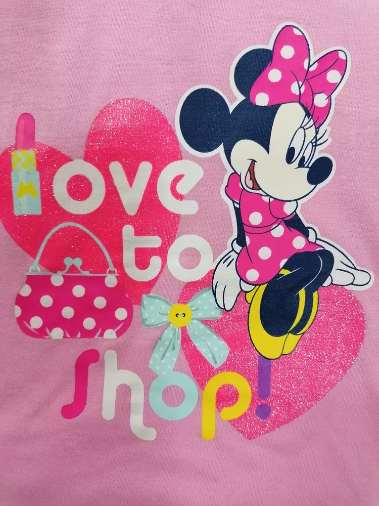 Letné dievčenské pyžamo MYŠKA MINNIE,č.104,110,116,122,128 DISNEY