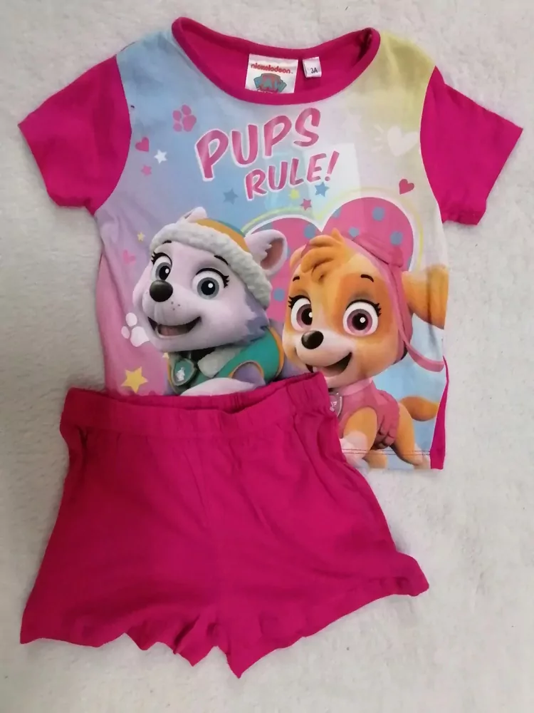 Letné pyžamo PAW PATROL, ružové č.98,-,-,-,-,-