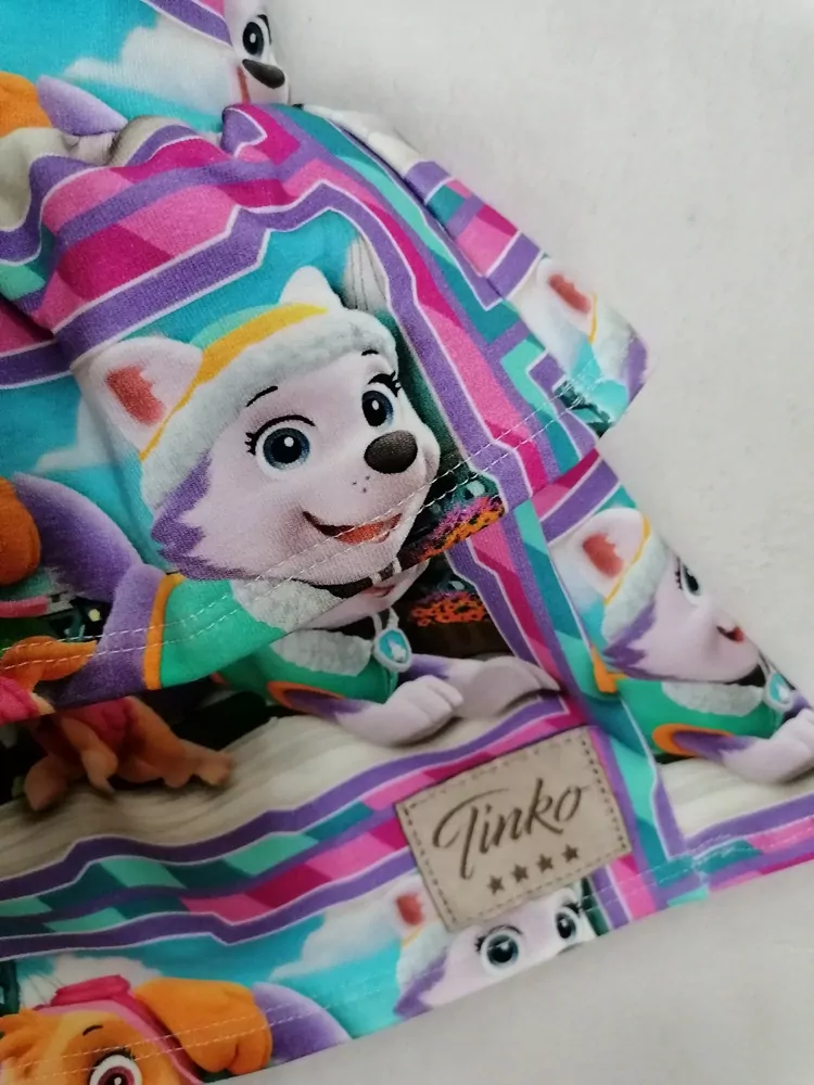 ŠATY PAW PATROL S DLHÝM RUKÁVOM č.116,122,128,tmavoružové, TINKO, Slovenské