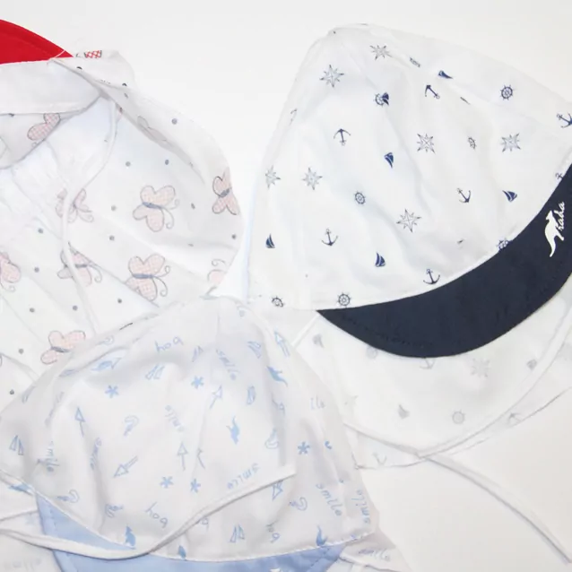 Šiltovka dierková čiapka na viazanie s plachtičkou SAFARI- RADA - BOY šedá alebo modrá