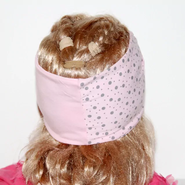Čelenka EMILY,široká, turbanový strih,mix farieb BODKY
