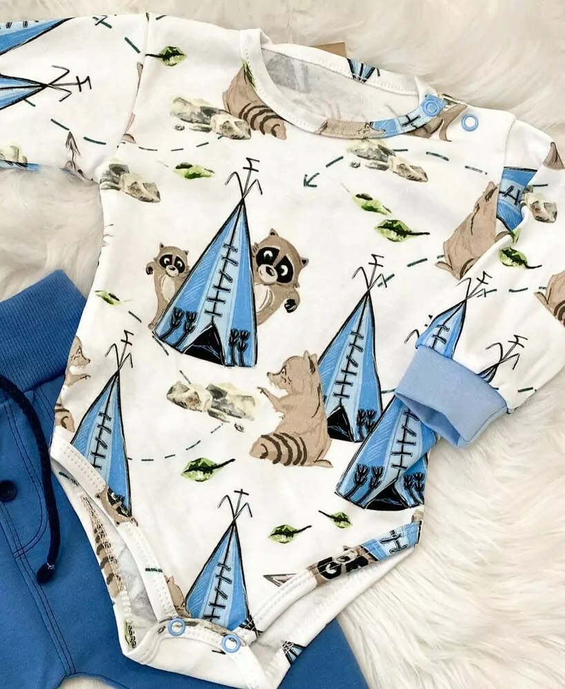 Body MROFI bio bavlna SKAUTI V LESE, č.74,80,86,92,98