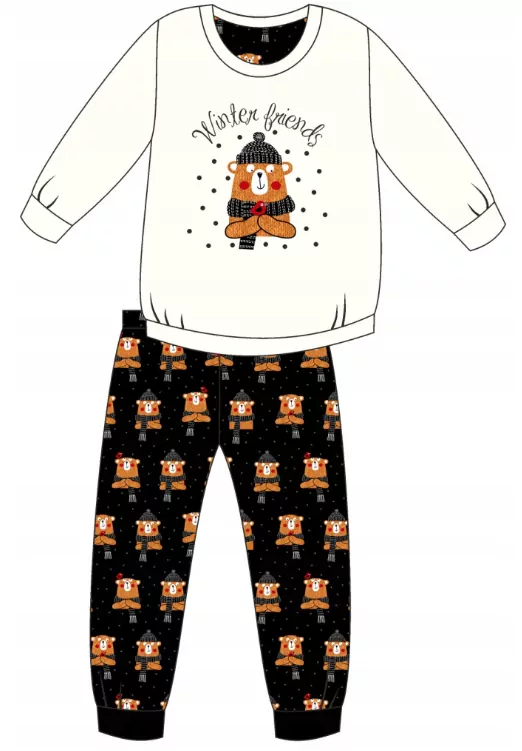 Pyžamo dievčenské, CORNETTE - WINTER BEAR- PRIATEĽSTVO č.86/92,98/104,110/116,122/128,134/140,146/152,158/164