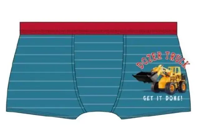 TRENKY BOXERKY CORNETTE, spodné prádlo chlapčenské DOZER TRUCK č.86/92,98/104,110/116,122/128 BULDOZÉR