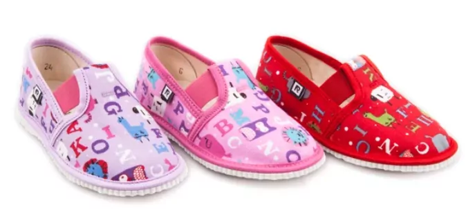 Prezuvky RAK, Papučky - RUŽOVÉ PÍSMENKÁ, ZVIERATKÁ- ABC č. 27 až 34