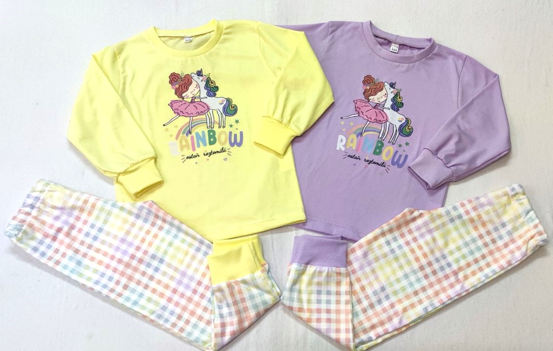 Pyžamo JEDNOROŽEC, slovenské č.92,98,104,110,116,122,128,134,140 LTA- DÚHA