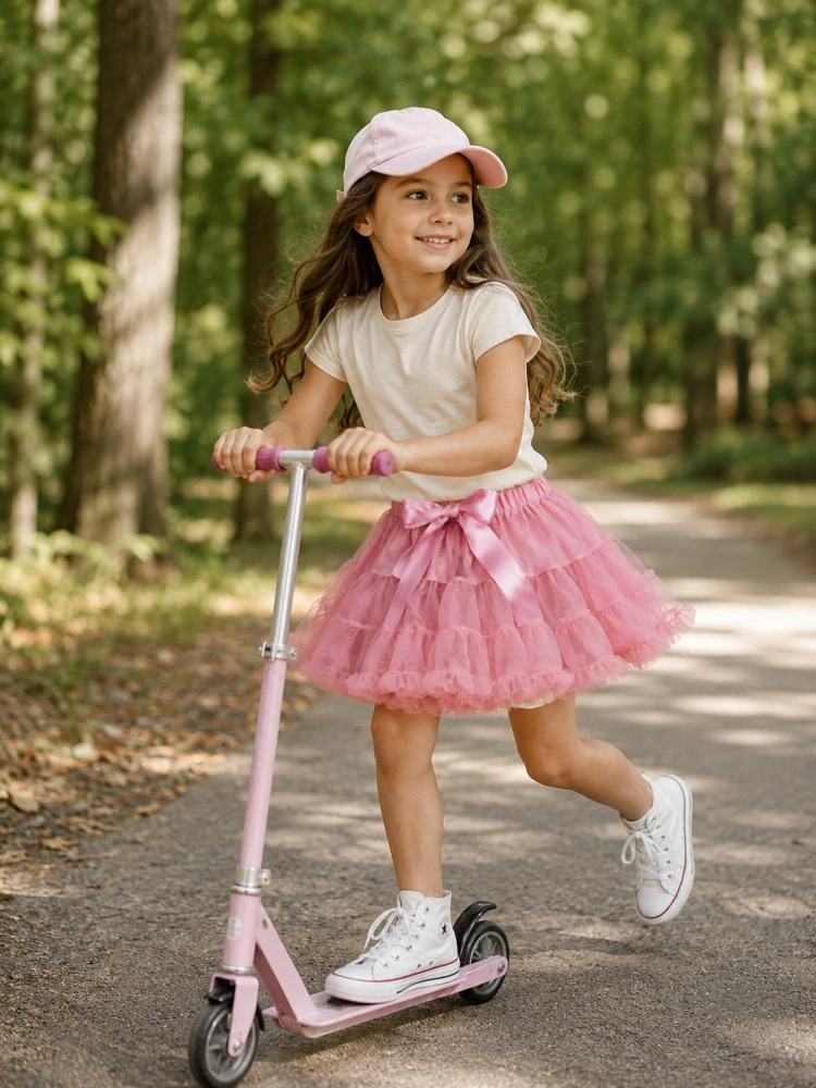 Sukňa TUTU púdrovo ružová, JULKA -DOLLY, točivá, bohato naberaná, č.92,98,104,110,116,122,128,134,140,146,152