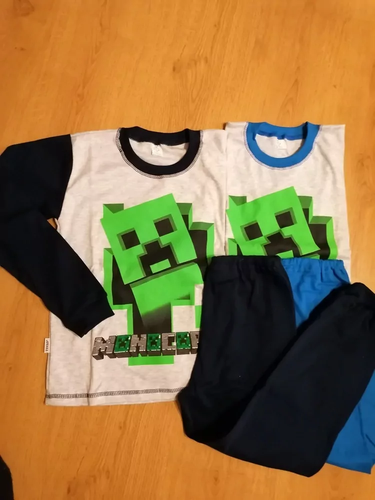 Pyžamo minecraft, slovenské č,116,122,128,134,140,146,152