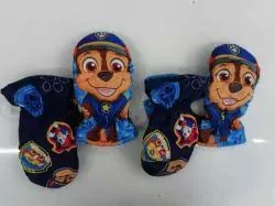 Rukavice palčiaky šuštiakové -PAW PATROL 3,4,5,6 ROKOV modré