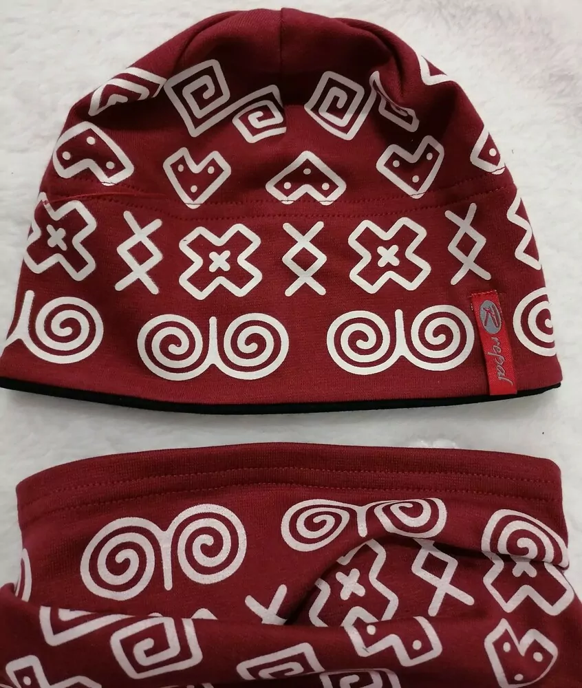 Čiapka s čičmanským vzorom, folklórny vzor rôzne farby, pre deti aj dospelých NOVÉ FARBY