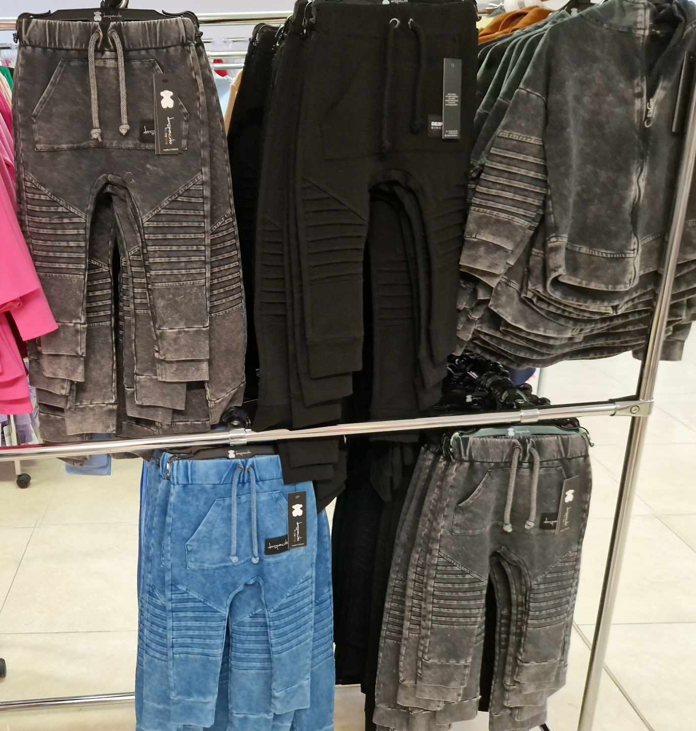 DESPACITO pudláče nohavice č.92,98,104,110,116,122,128,134 ŠEDÁ DIESEL tmavošedá