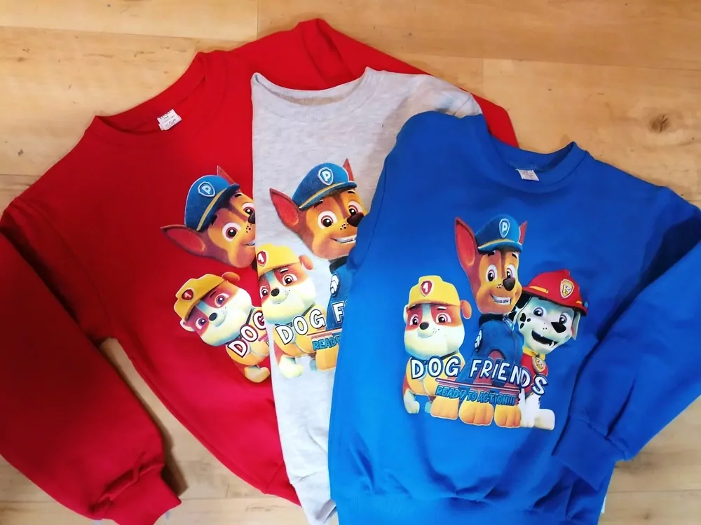 Tričko- mikina TINKO, PAW PATROL, teplé, bavlnené ,slovenské