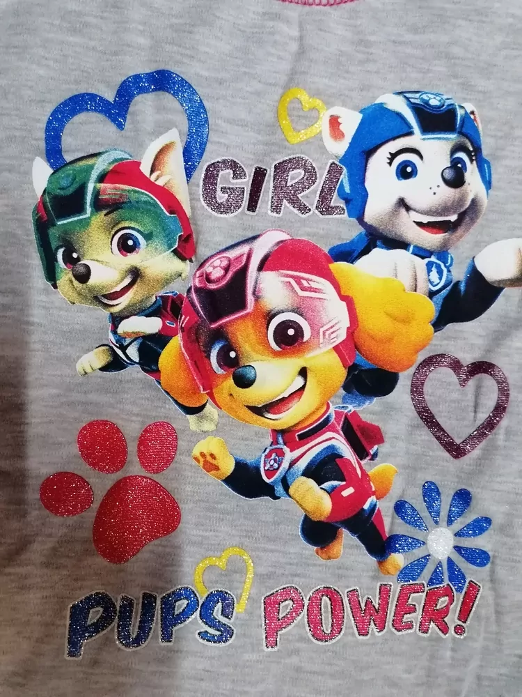 Letné pyžamo PAW PATROL, ružové alebo šedé, Slovenské 104,110,116,122,128