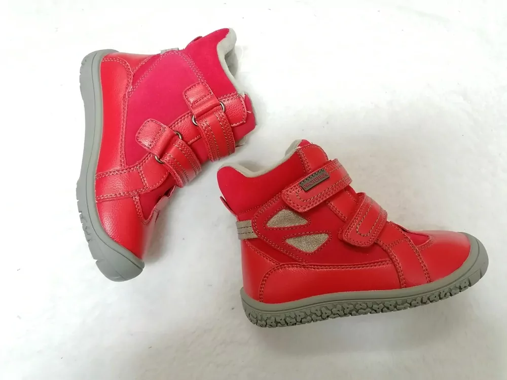 PROTETIKA ELIS RED zimné dievčenské čižmy č.30 BAREFOOT
