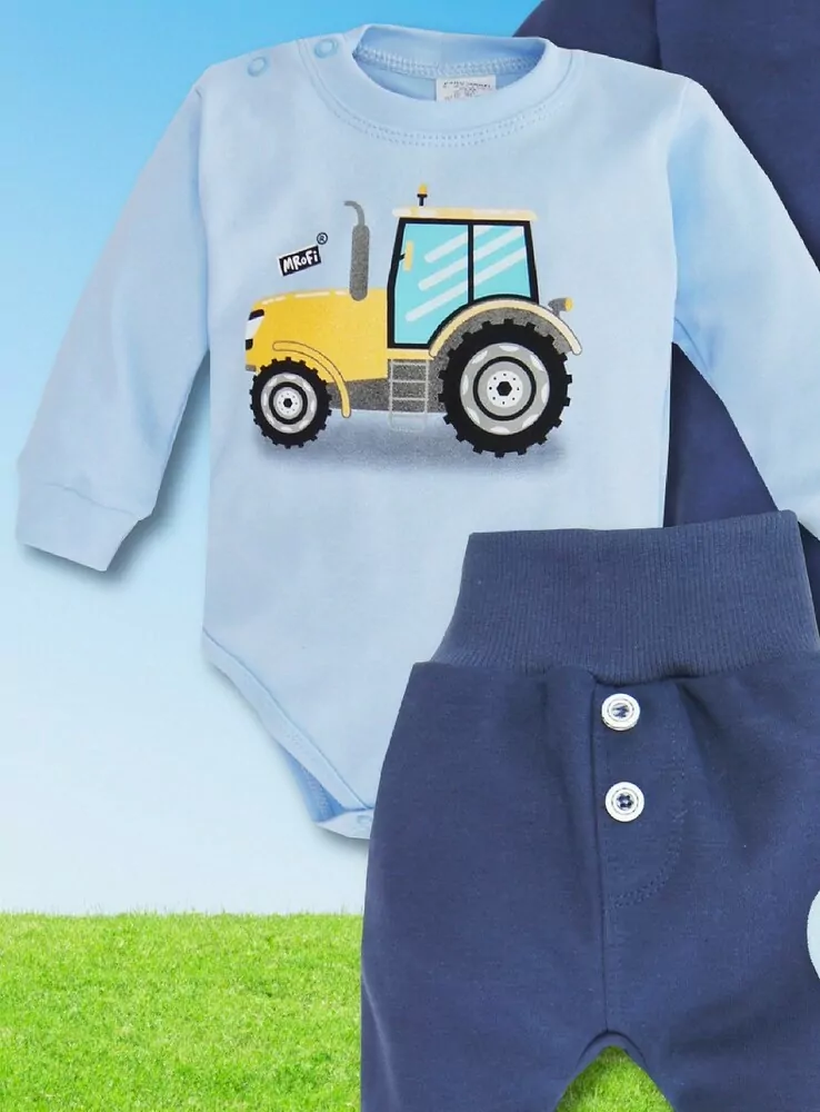 Oblečenie do pôrodnice TRAKTOR, kojenecké, č.56,62,68,74 MROFI