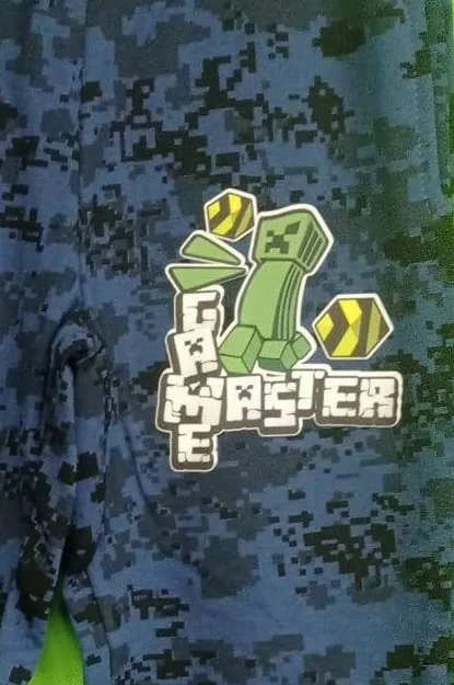 Maskáčové tepláky MINECRAFT/ CRIPER č.110, 116, 122, 128, 134, 140, 146, 152, 158 MODRÉ