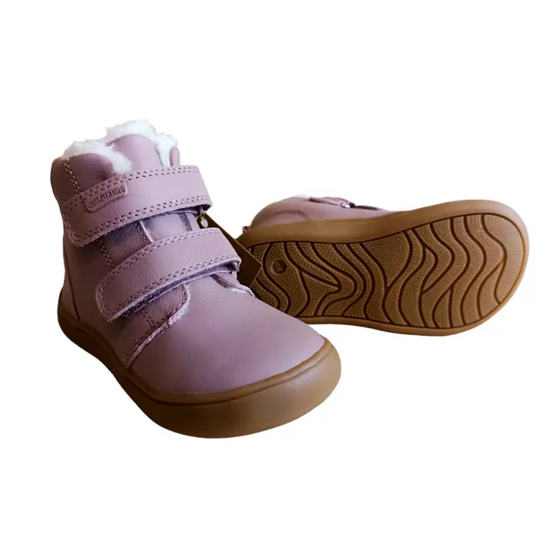 PROTETIKA DENY PINK zimné dievčenské BAREFOOT čižmy č. 19 PRVÉ KROKY