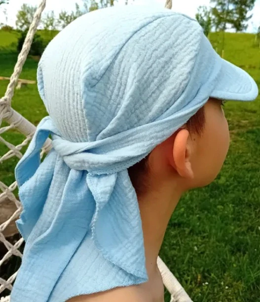 Šatka CHLAPČENSKÁ z mušelínu modrá, čierna, šedá, béžová, olivová, biela HAPPY FASHION