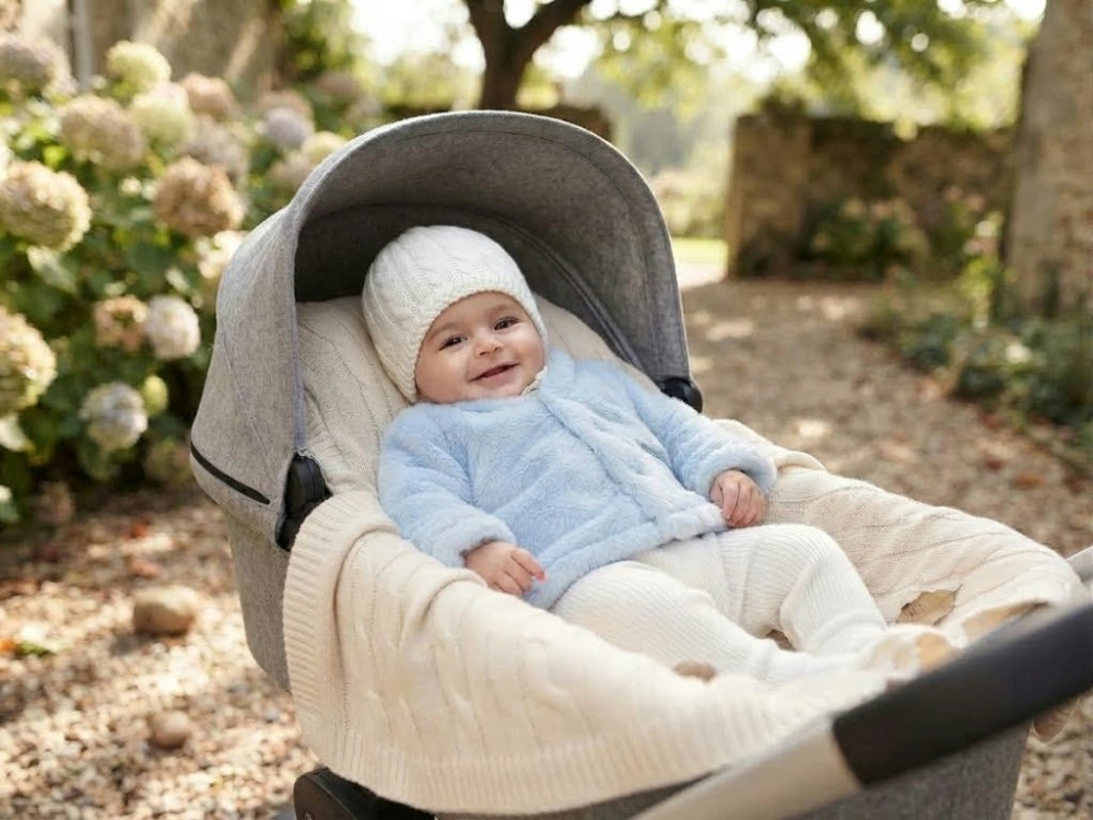 Kojenecký huňatý svetrík TOBI ku krstu, bunda MODRÁ , LADY ANN č. 56,62,68,74,80 Slovenská výroba