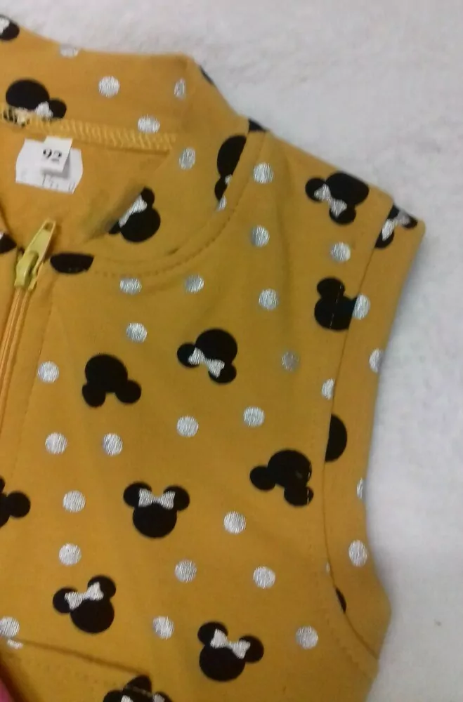 Pudlové nohavice MINNIE - MICKEY -okrovožlté slovenské