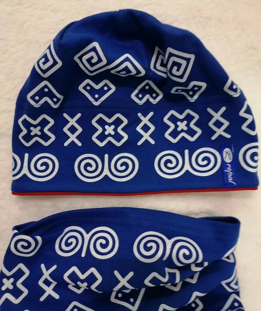 Čiapka s čičmanským vzorom, folklórny vzor rôzne farby, pre deti aj dospelých NOVÉ FARBY