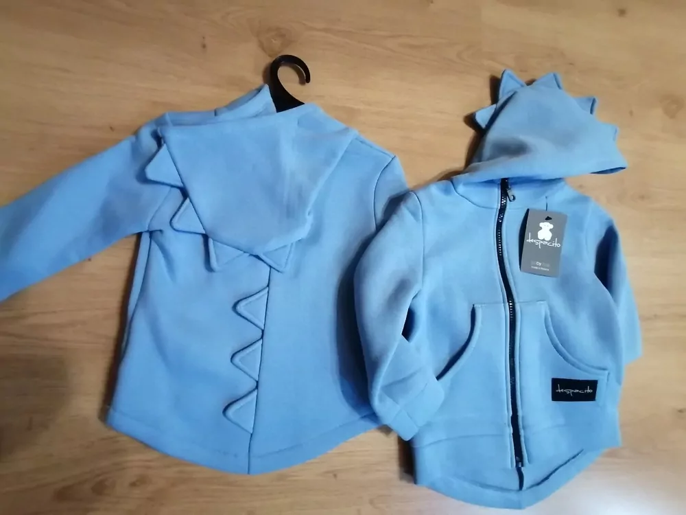 mikina teplá Dino- bunda na zips DESPACITO OLIVOVÁ, č.98,104,110,122,134