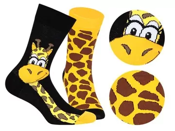 Ponožky FANKY ŽIRAFA/ ŠKVRNY, pánske, dámske, zn.MORE