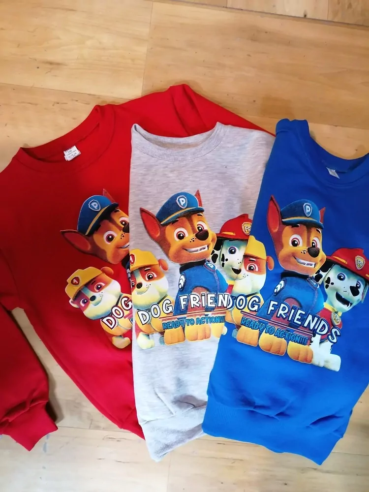 Tričko- mikina TINKO, PAW PATROL, teplé, bavlnené ,slovenské