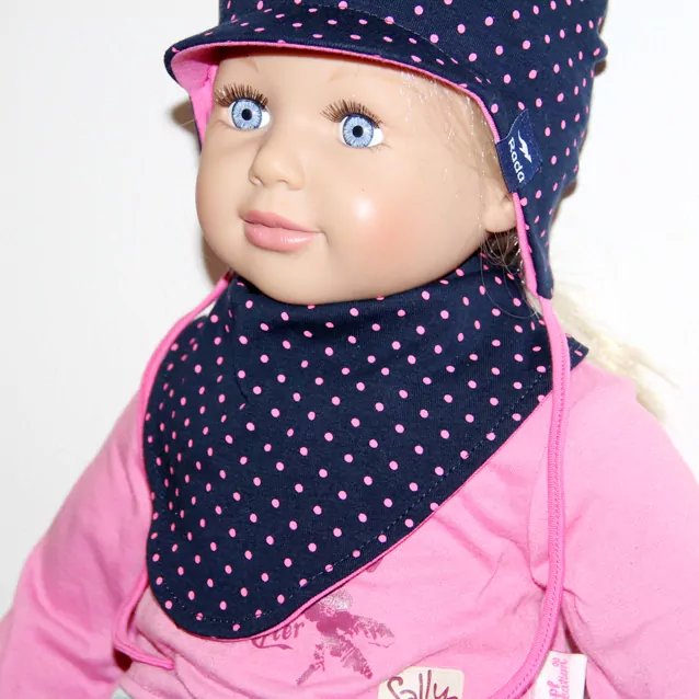 čiapka RADA, dvojvrstvová, BODKY 1 mini LEO, predĺžená č.2,3,4,5