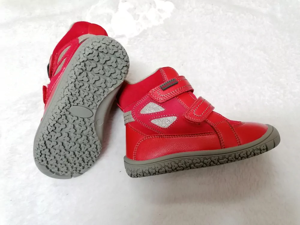 PROTETIKA ELIS RED zimné dievčenské čižmy č.30 BAREFOOT