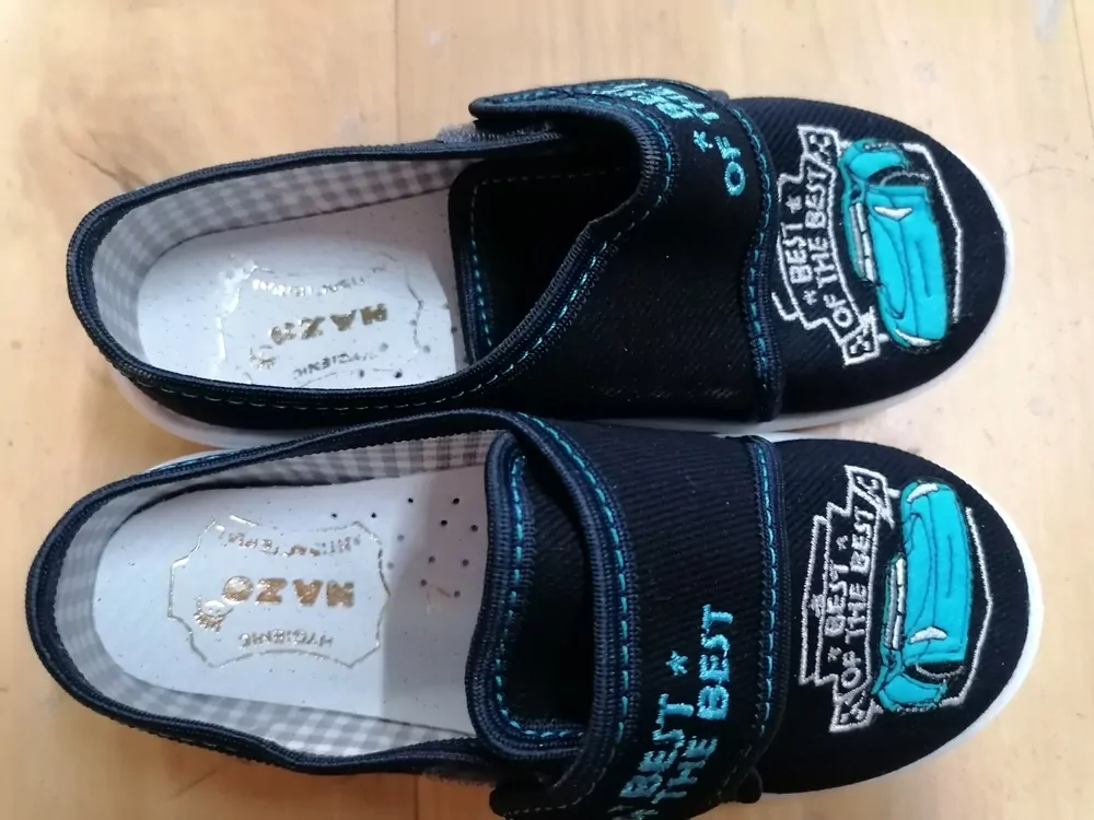 NAZO plátenky POSRCHE, suchý zips modré č.26,27,28,29,30,31,-,36