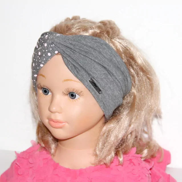 Čelenka EMILY,široká, turbanový strih,mix farieb BODKY