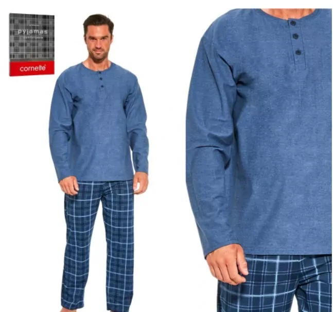 Pyžamo PÁNSKE, CORNETTE - PATRIK č. M ,L ,XL jednofarebné.bez vzoru