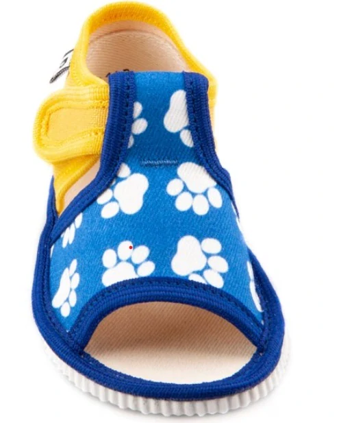 PAPUČKY RAK PAW PATROL s otvorenou špičkou- MODRO/ ŽLTÝ, posledné páry v ponuke č. 20 , MODRO/ ŽLTÉ