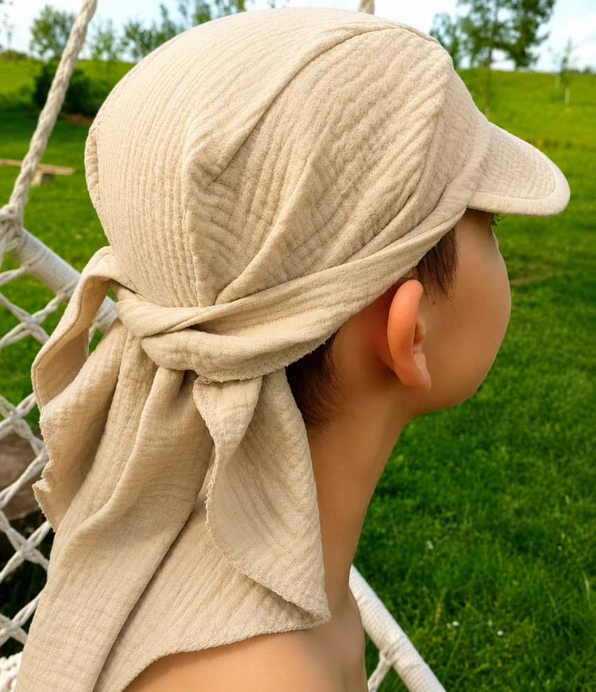 Šatka CHLAPČENSKÁ z mušelínu modrá, čierna, šedá, béžová, olivová, biela HAPPY FASHION
