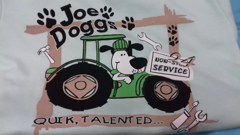 Pyžamo slovenské Joe doggs -modrý traktor č.92,98,104,110,116,122,128 LTA