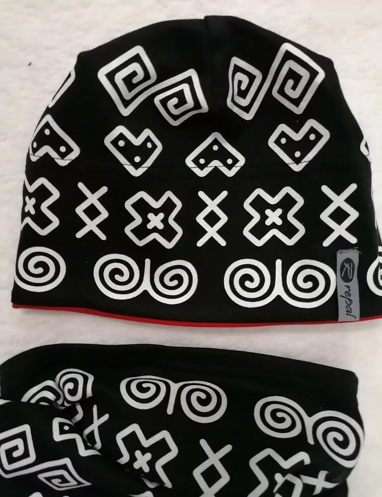 Čiapka s čičmanským vzorom, folklórny vzor rôzne farby, pre deti aj dospelých NOVÉ FARBY