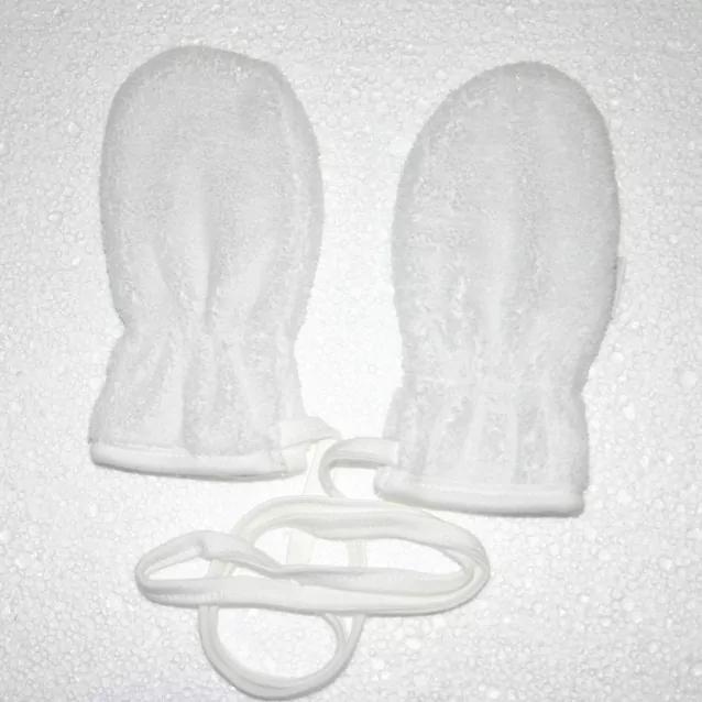 Rukavice -Ťapka (13 cm)- 0 až 1 rok, RUŽOVÉ ŠNÚRKA