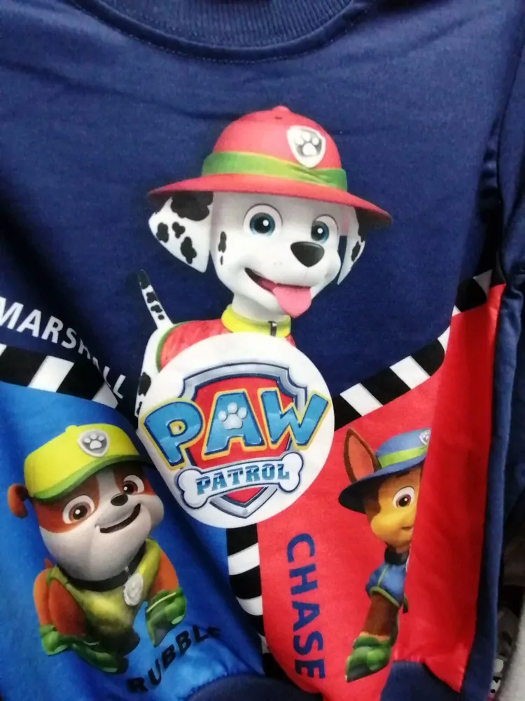 Tričko PAW PATROL,č.98 až128, bavlnené, digitálna tlač