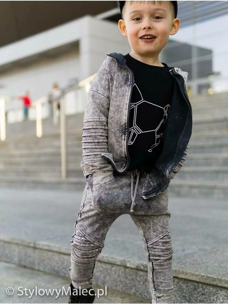 DESPACITO pudláče nohavice č.92,98,104,110,116,122,128,134 ŠEDÁ DIESEL bledoošedá
